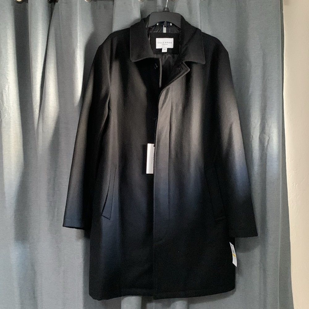 NWT Cole Haan wool-blend men’s top coat